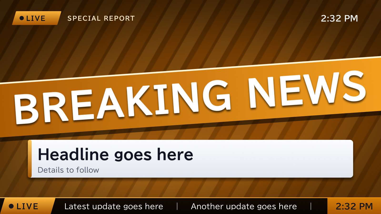MSBroadcast: Breaking News · Amber