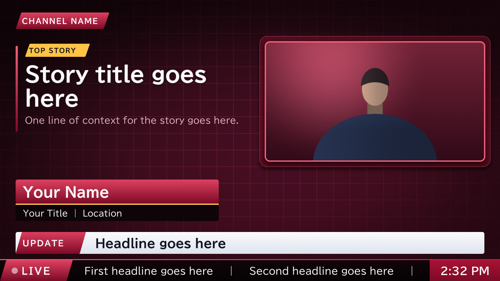 MSBroadcast: News Desk · Crimson