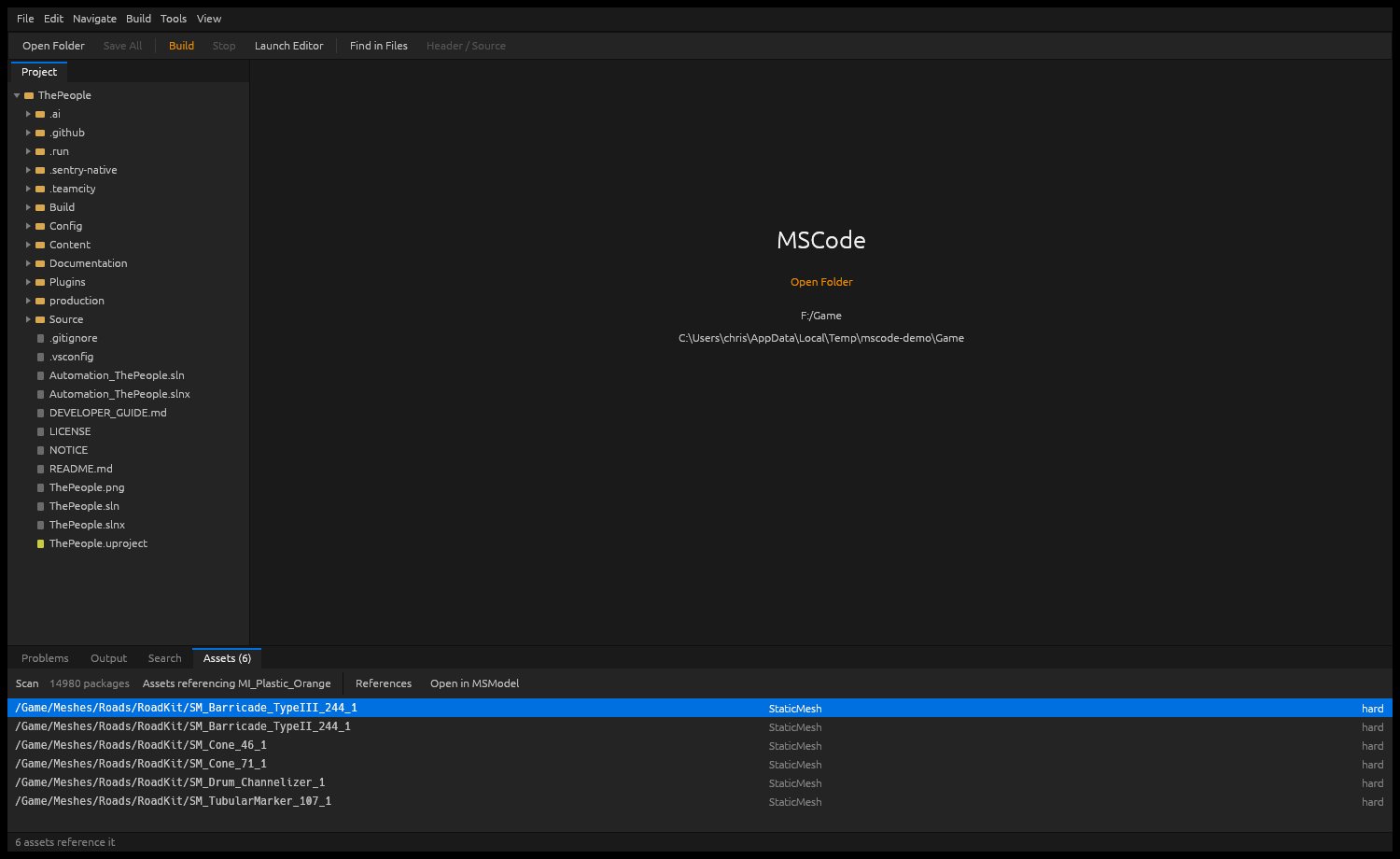 MSCode: Assets beside your code