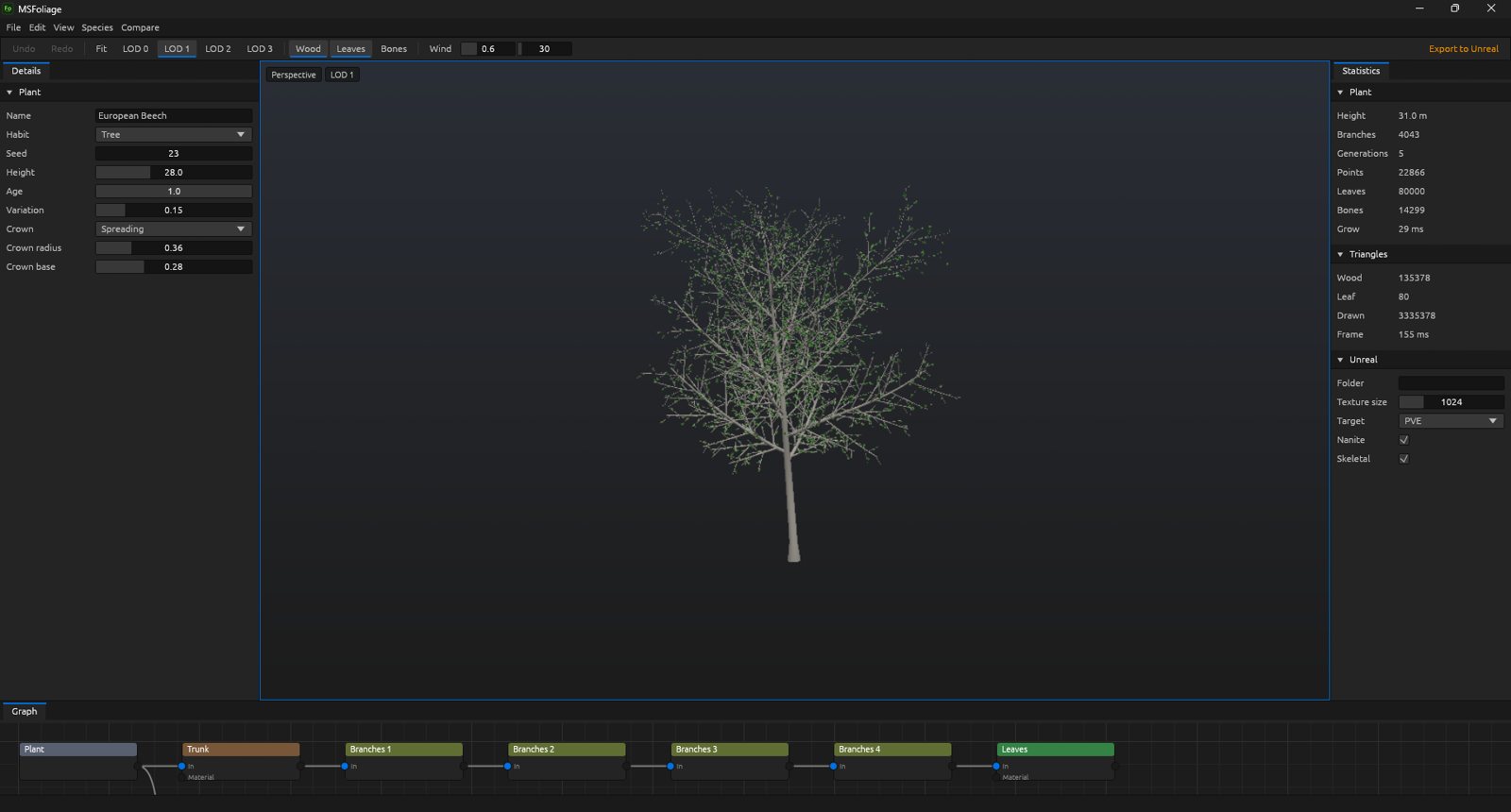 MSFoliage: Grow a tree