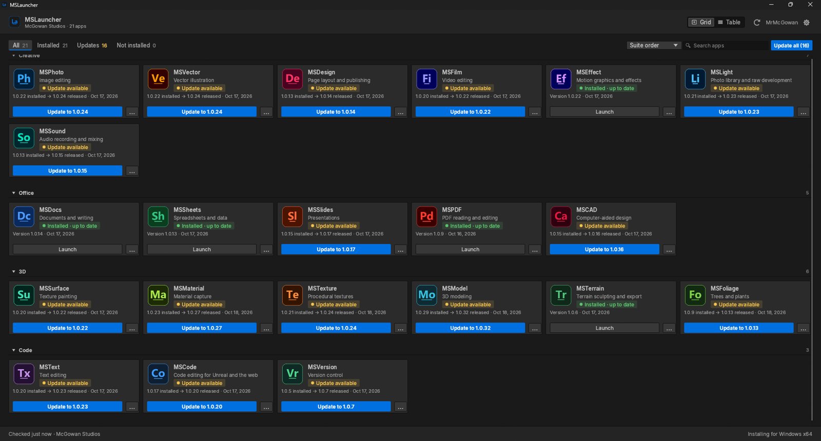 MSLauncher: Every app in one place