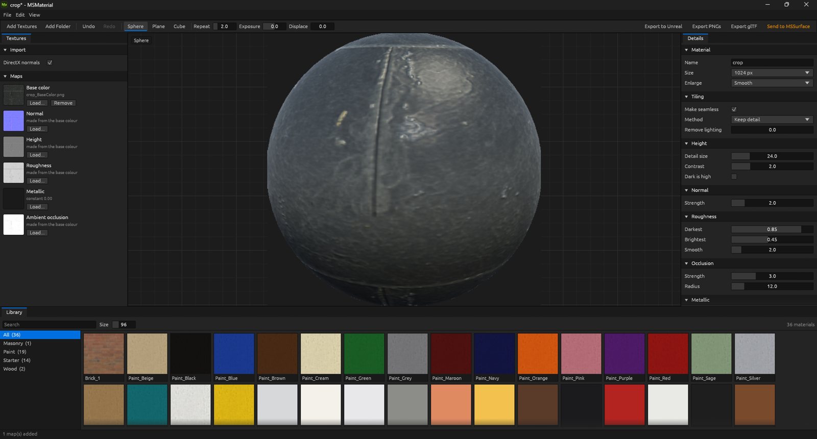 MSMaterial: Scan a surface