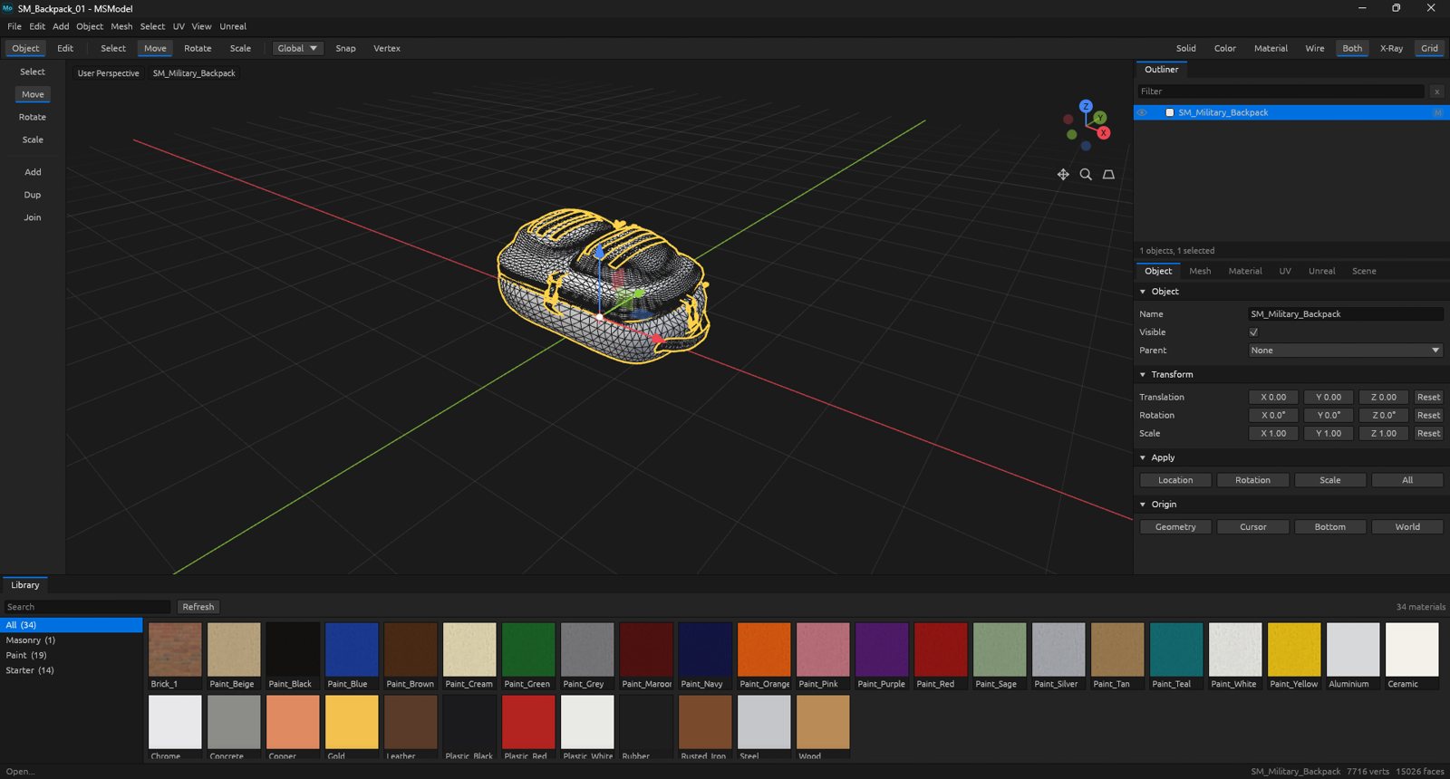 MSModel: Mesh editing